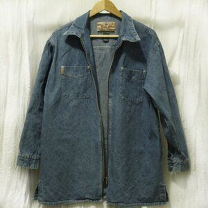 Vintage Express Jeans Denim Zip Jacket / Shacket M
